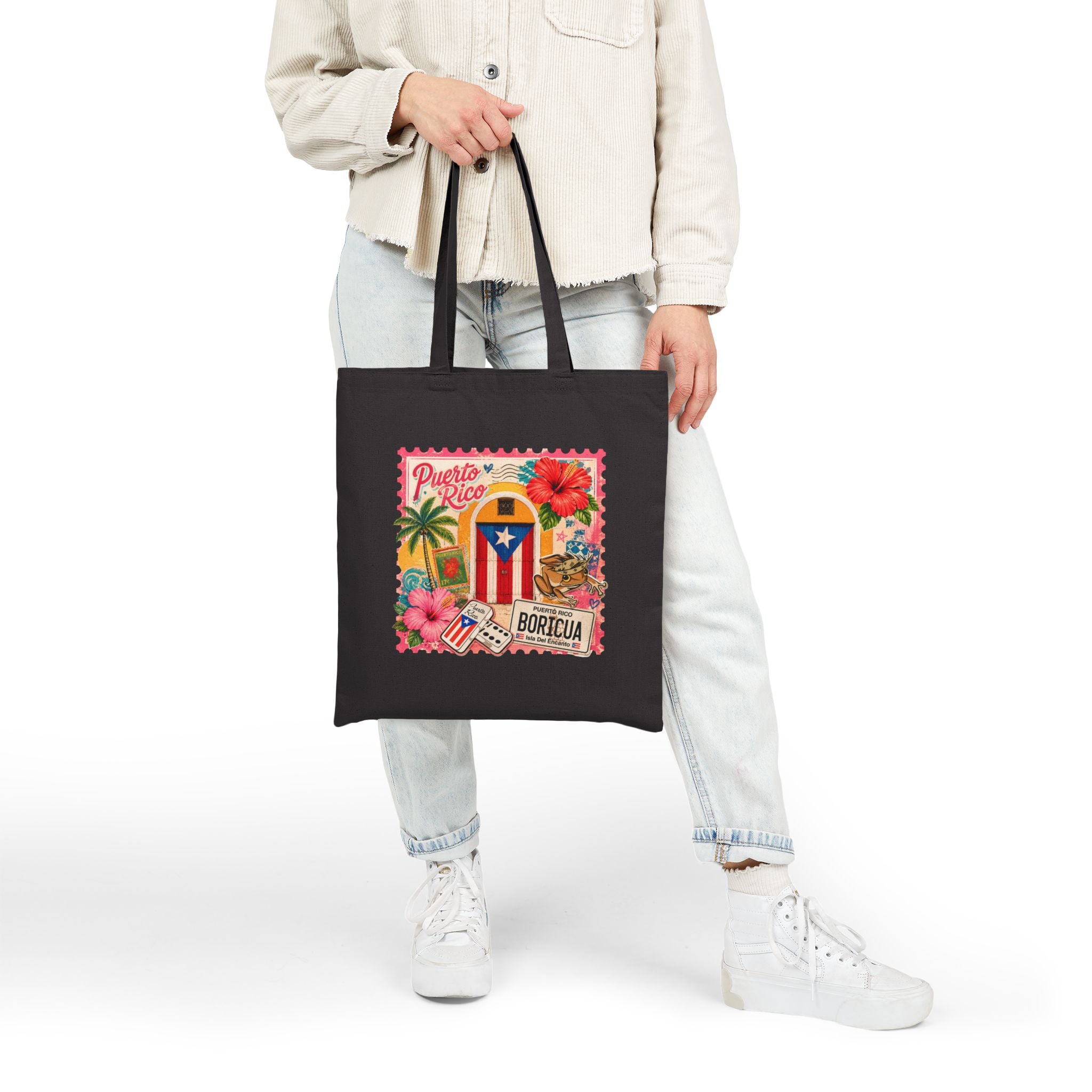 Boricua Postage Stamp Tote