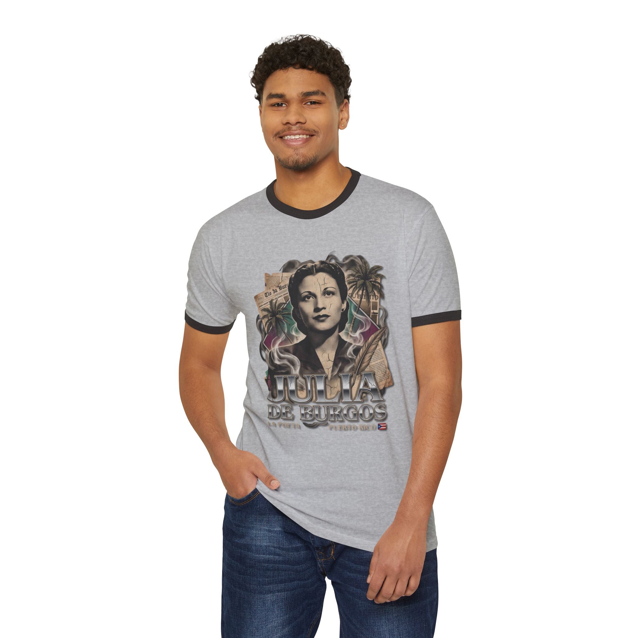 Julia de Burgos Vintage Portrait T-Shirt