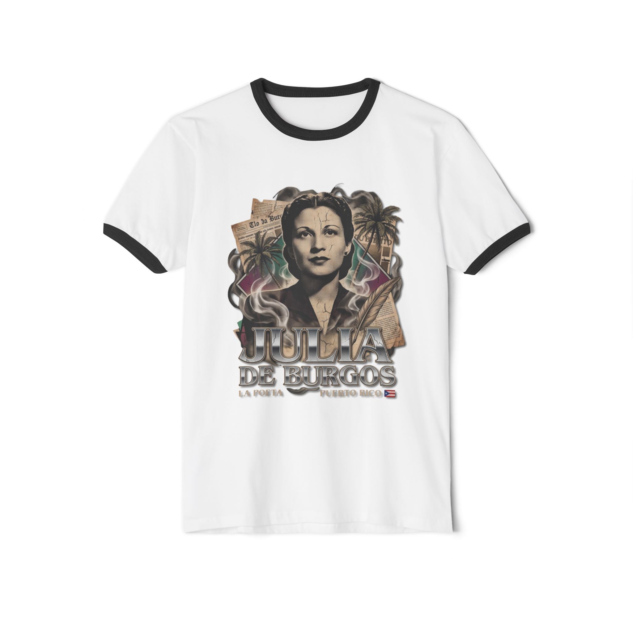 Julia de Burgos Vintage Portrait T-Shirt