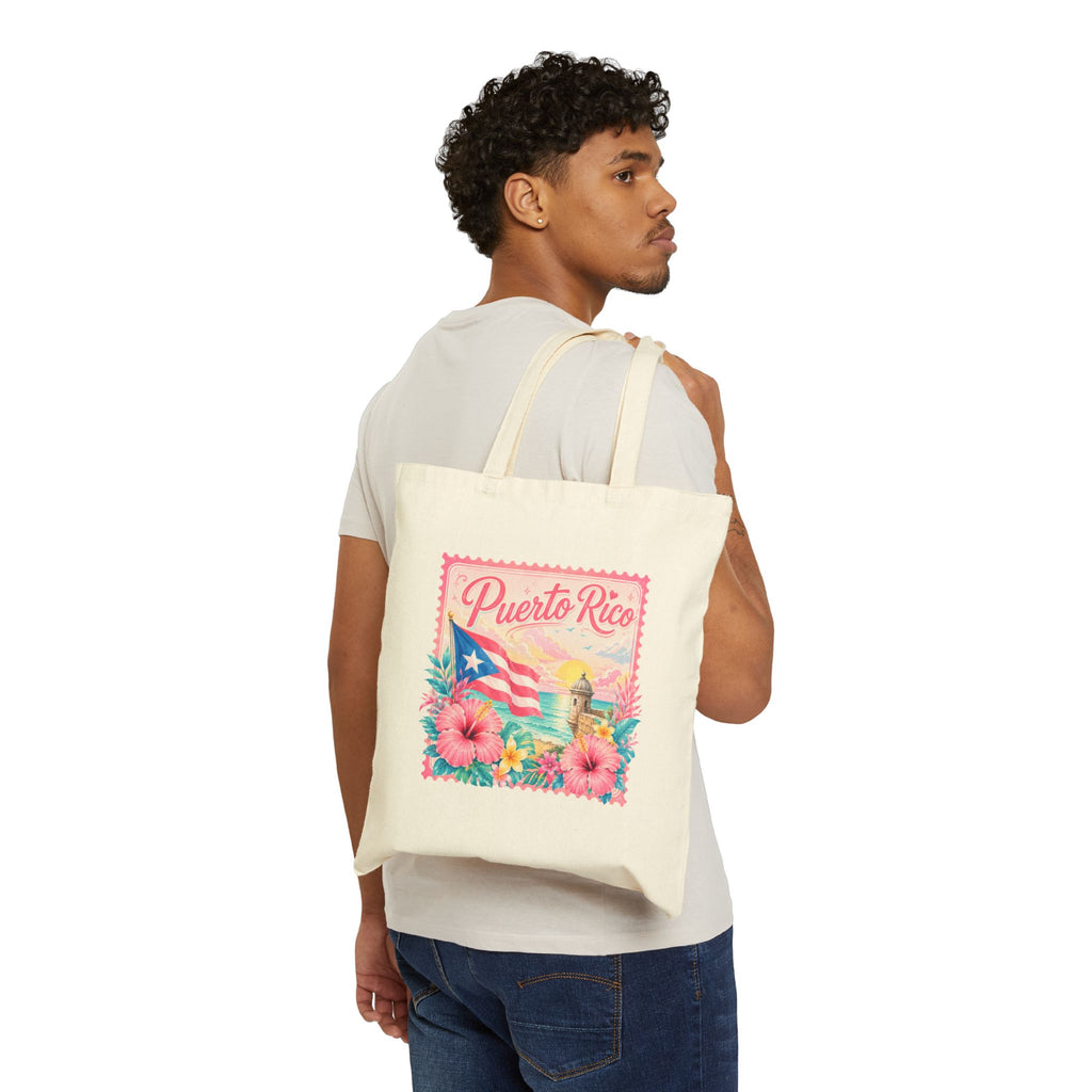 Puerto Rico Floral Tote Bag