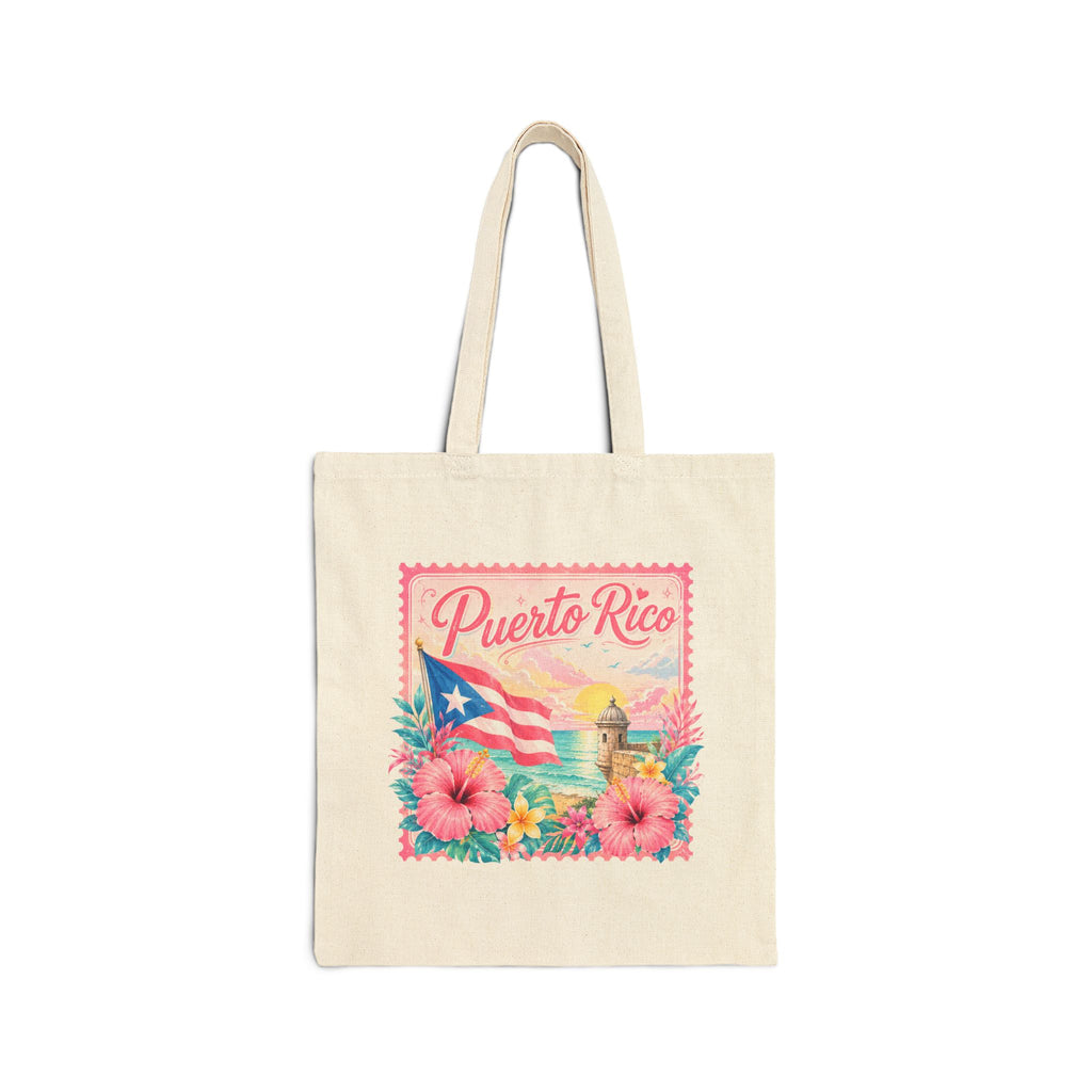 Puerto Rico Floral Tote Bag