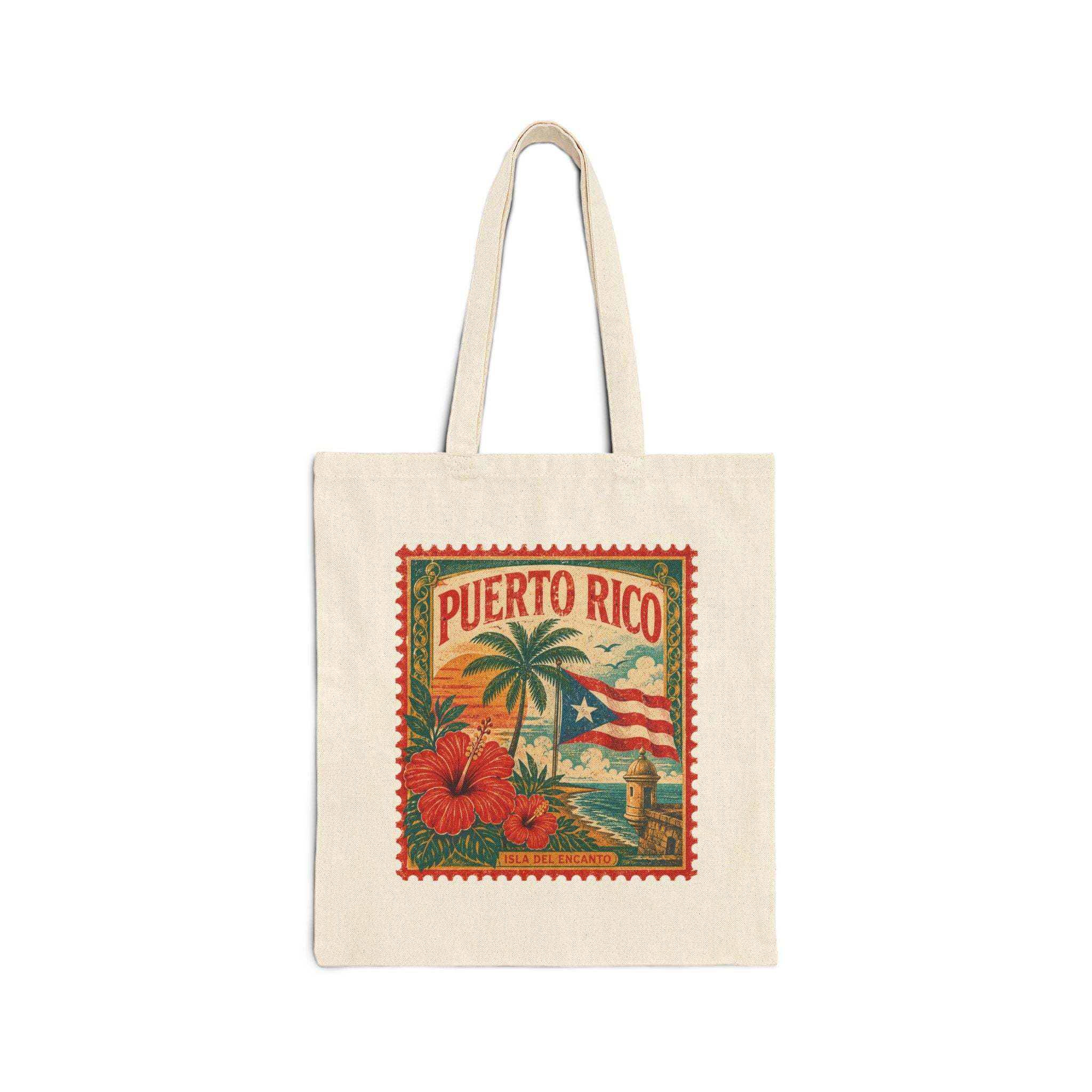 Puerto Rico Vintage Postcard Tote