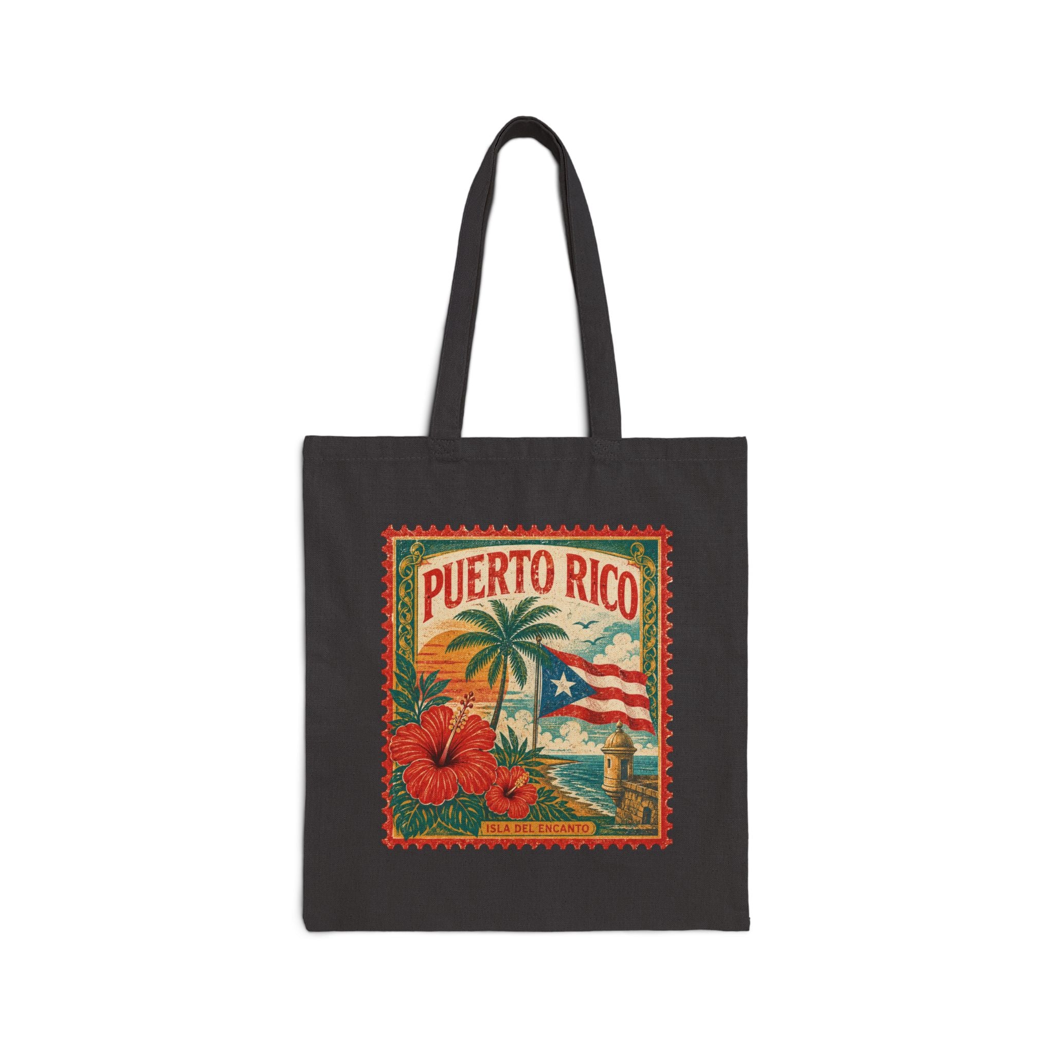 Puerto Rico Vintage Postcard Tote