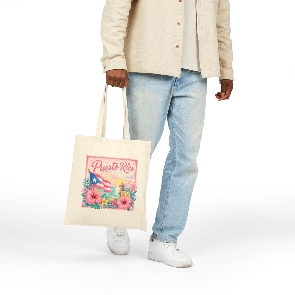 Puerto Rico Floral Tote Bag