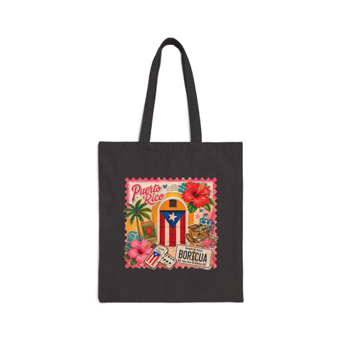 Boricua Postage Stamp Tote