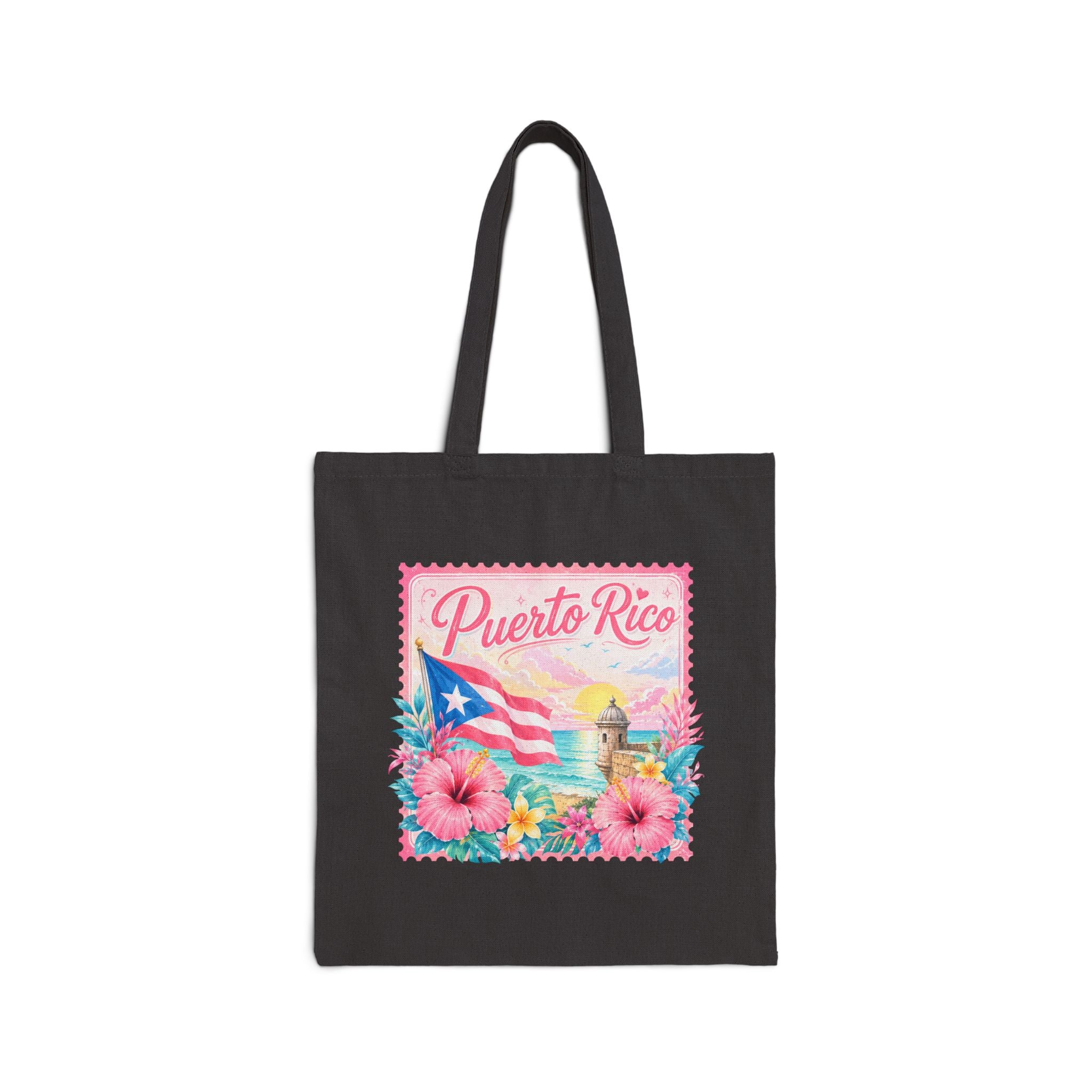 Puerto Rico Floral Tote Bag